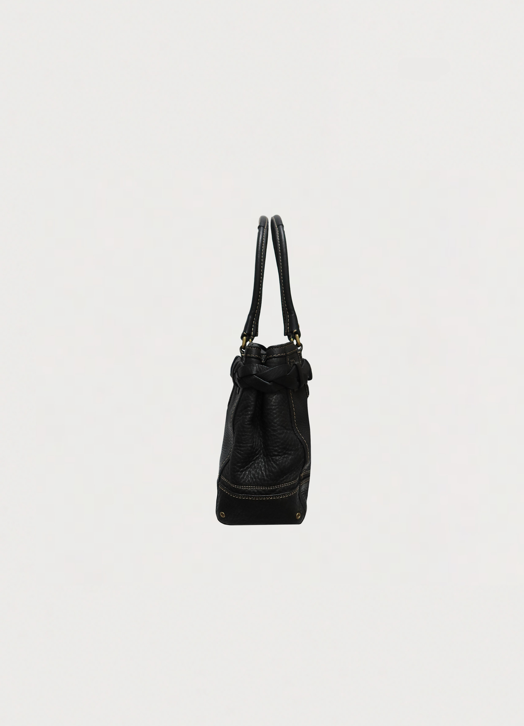 HAMPTONS PEBBLED LEATHER CARRYALL SATCHEL