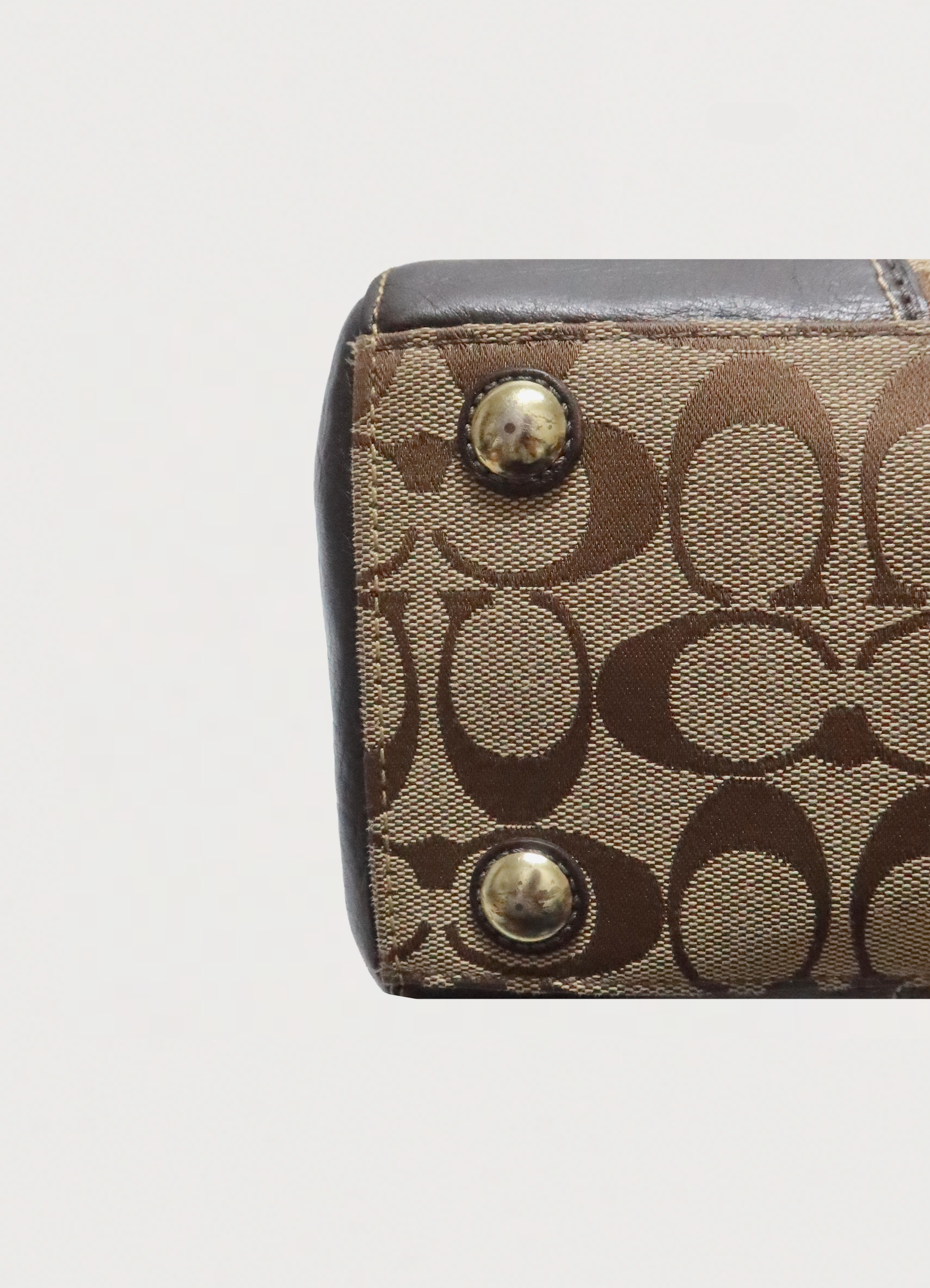 MADELINE TURNLOCK SIGNATURE SATCHEL SHOULDER BAG