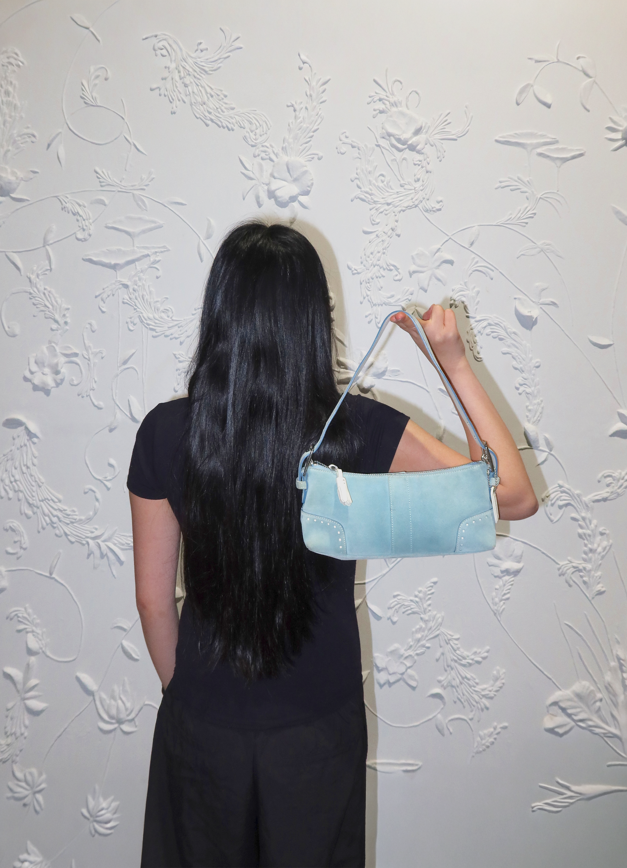 HAMPTONS SUEDE BAGUETTE BAG