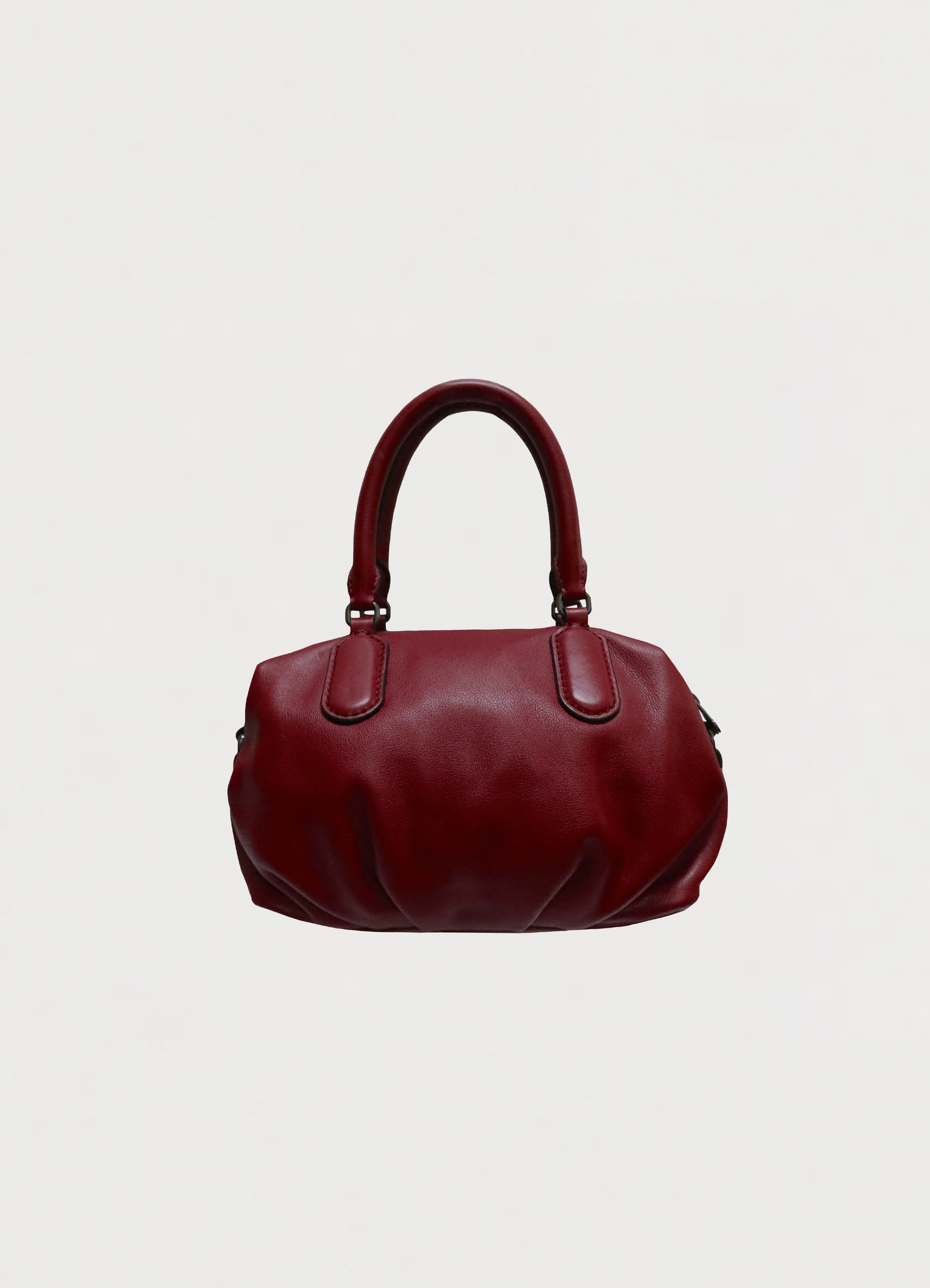 Marc by Marc Jacobs Classic Q Small Legend leather satchel in red back view