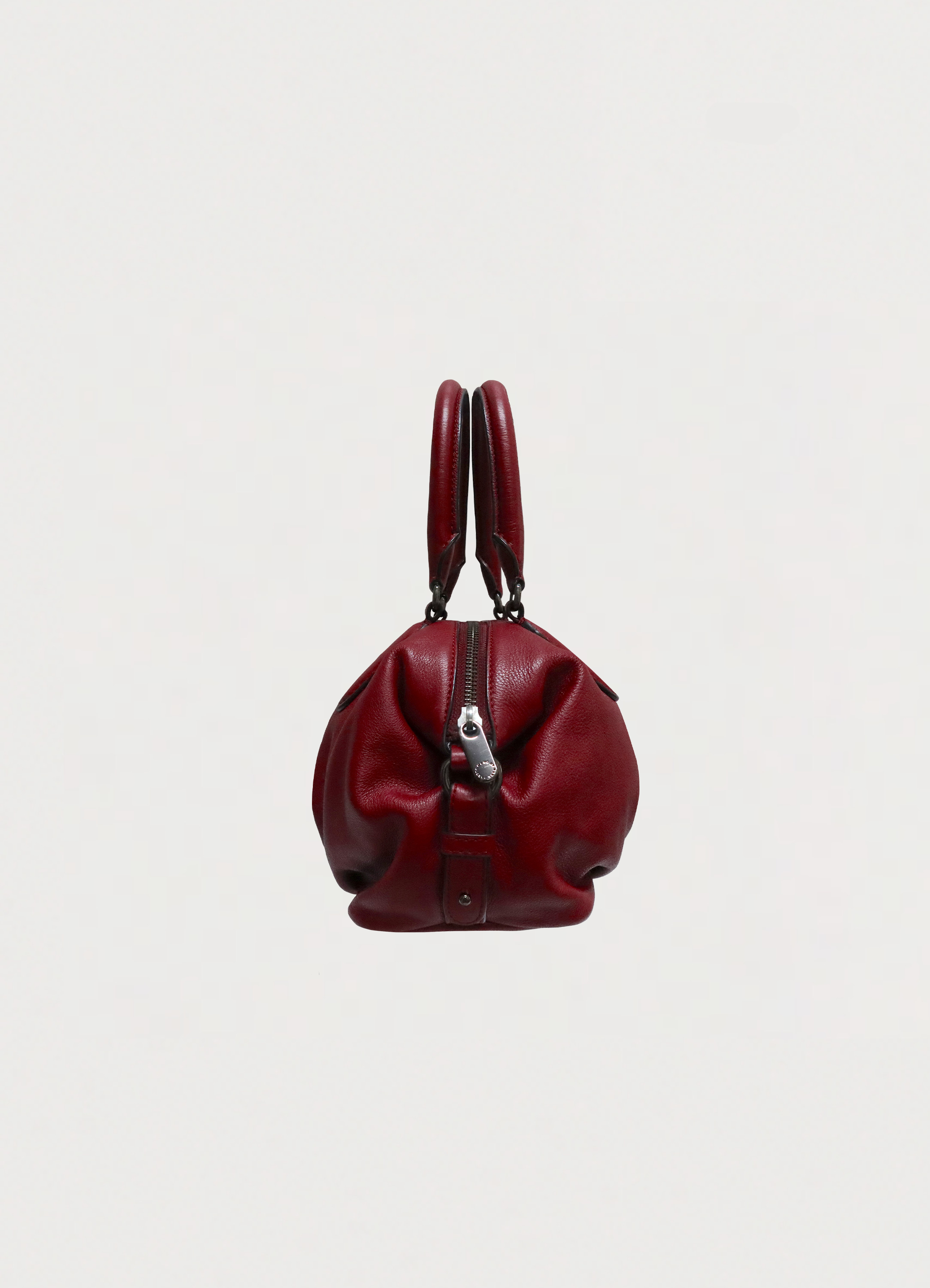 Marc by Marc Jacobs Classic Q Small Legend leather satchel in red right side view