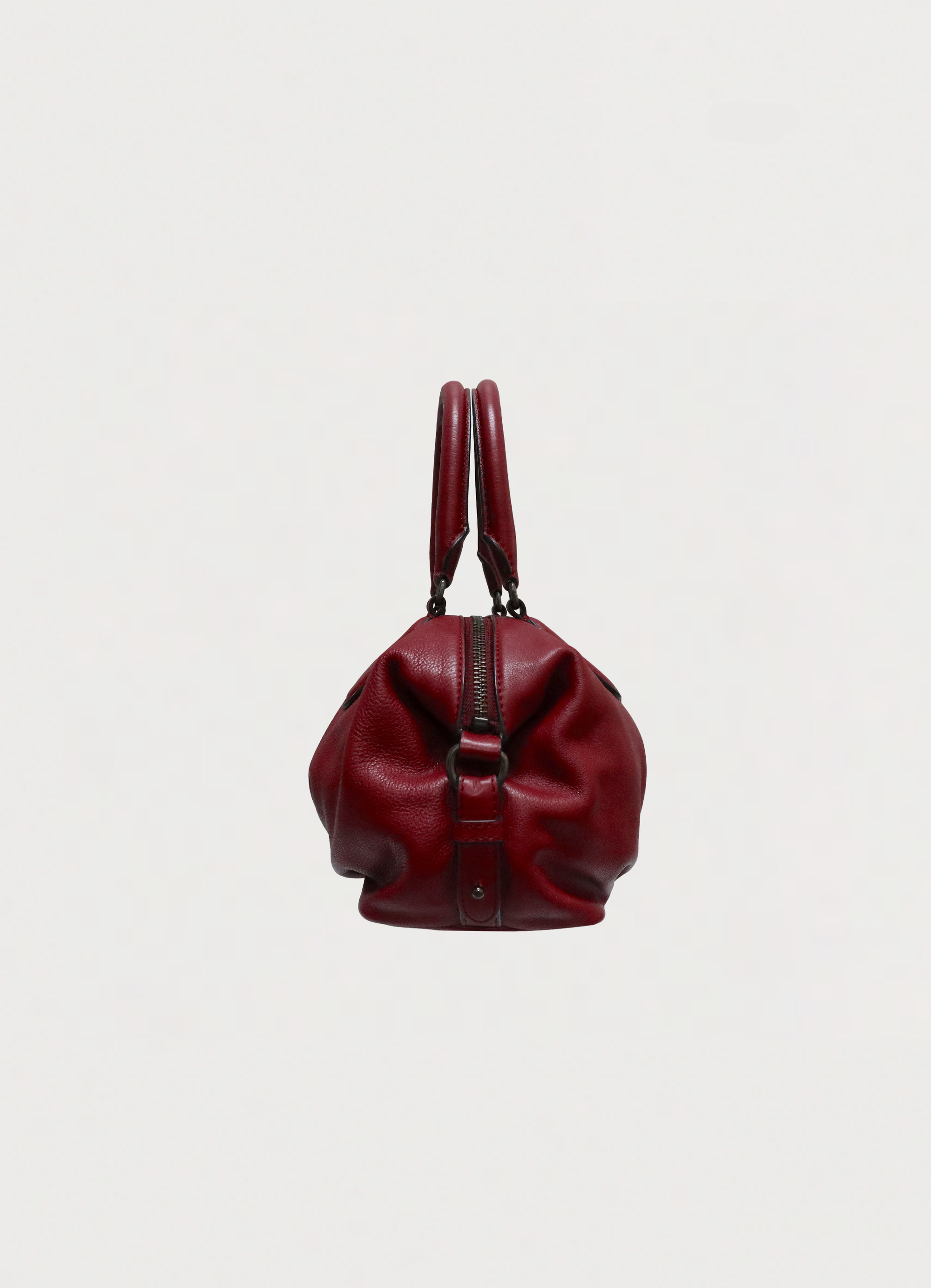 Marc by Marc Jacobs Classic Q Small Legend leather satchel in red left side view