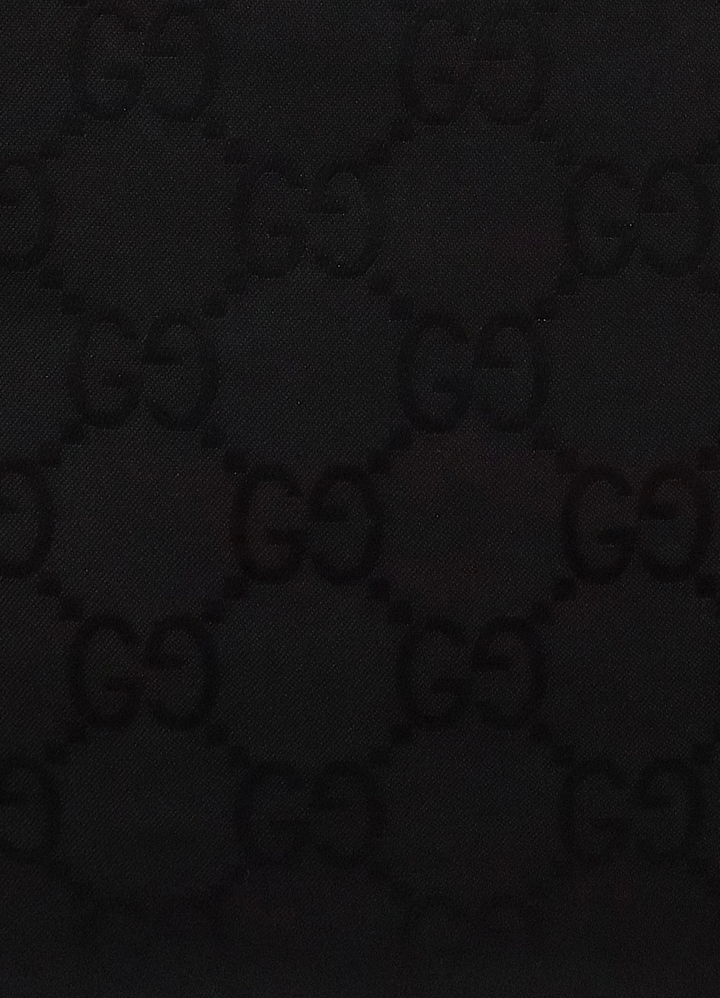 Close up of authentic Gucci GG monogram canvas weave pattern
