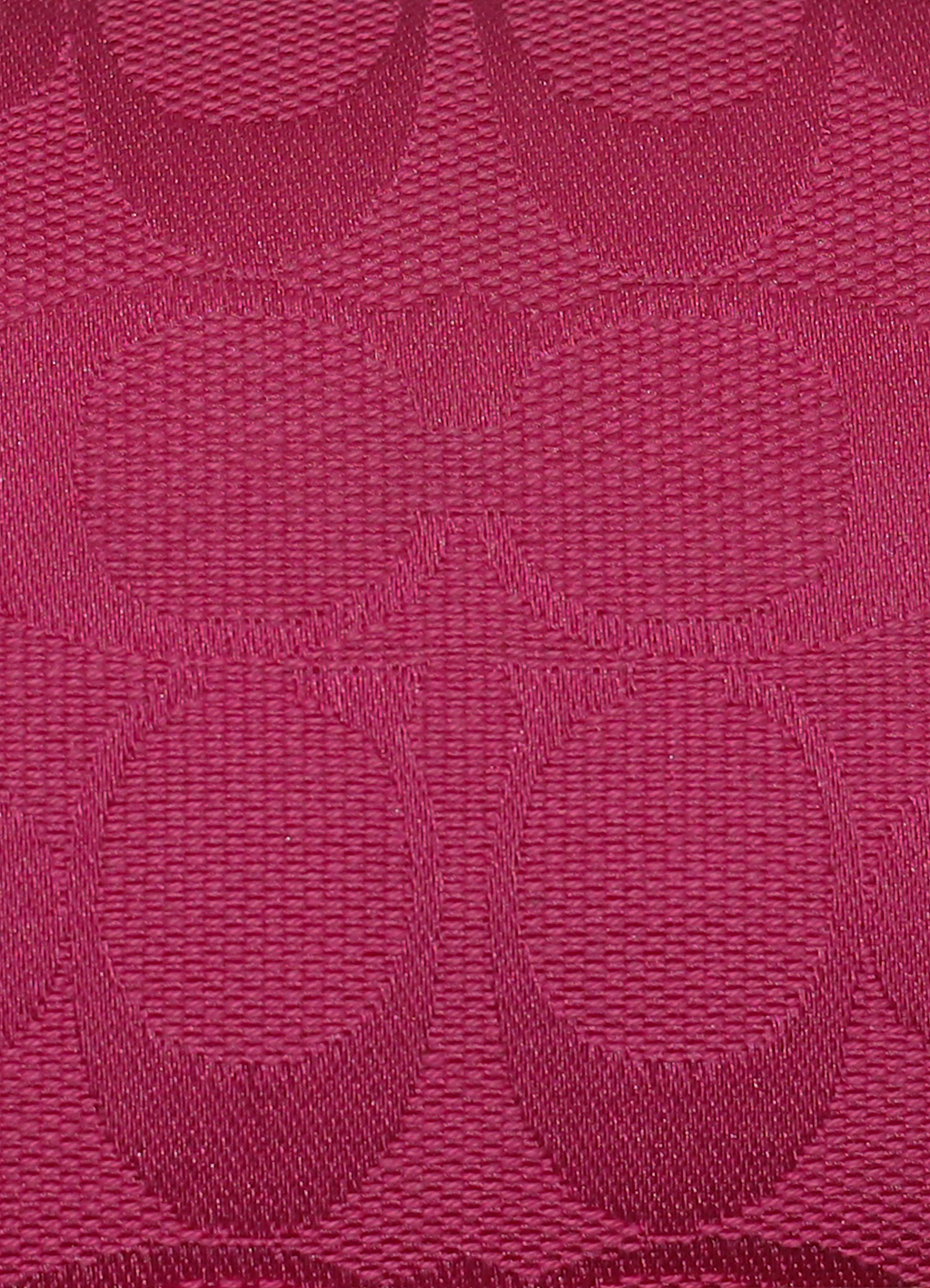 Vintage Coach Demi pochette bag in pink signature canvas with leather trim